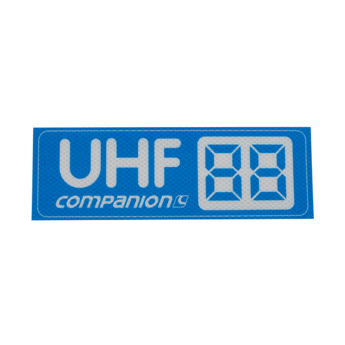 UHF Channel Sticker