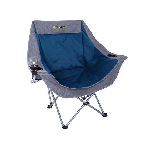 Moon Chair Single with Arms - Blue