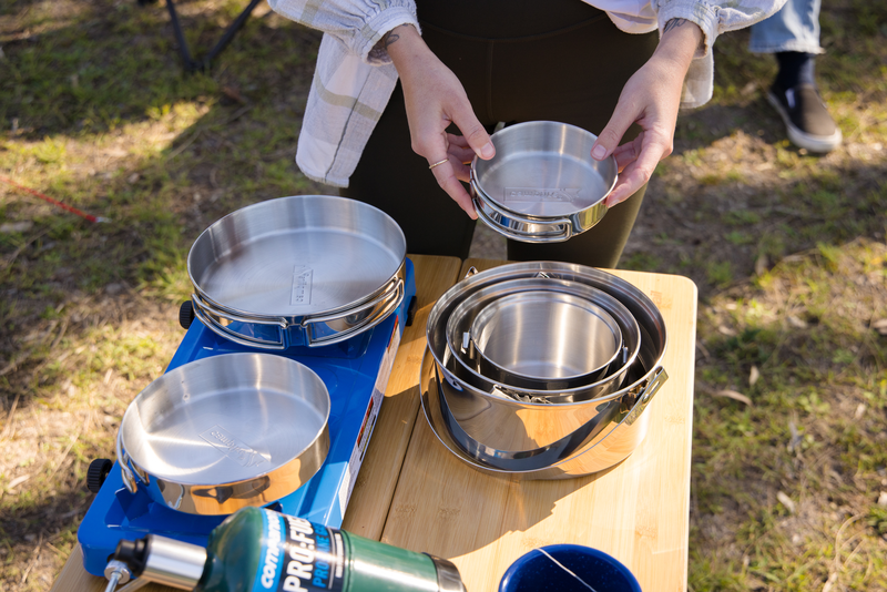 6pc Stainless Steel Pot Set