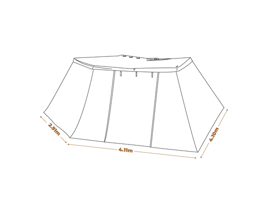 270 Awning 2m Wall Kit - BlockOut