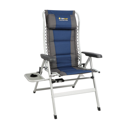 Cascade Deluxe 8 Position Recliner Chair - Navy