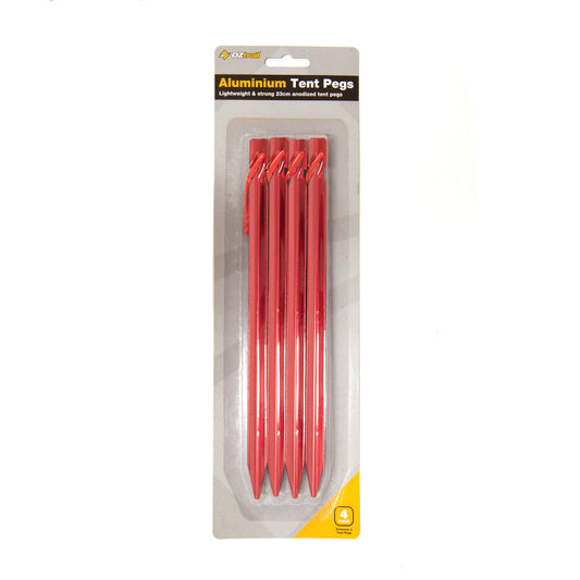 Anodized Aluminum Peg 23cm 4 Pack