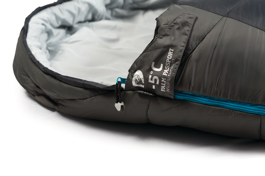 Palm Passport -5°C Sleeping Bag - Black & Charcoal