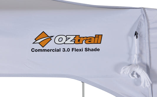 Commercial Deluxe 3.0 Flexi Shade Gazebo - White