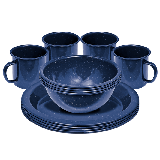 12 Piece Enamel Dinner Set