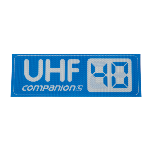 UHF Channel Sticker