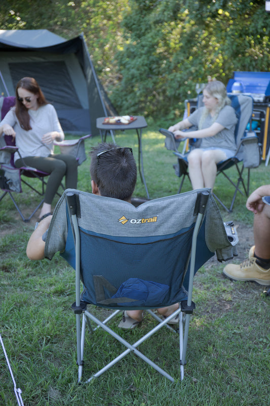 Moon Chair Single with Arms - Blue