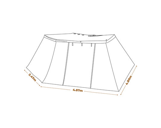 270 Awning 2.5m Wall Kit - BlockOut