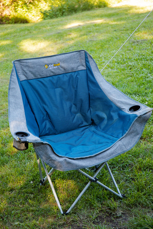 Moon Chair Single with Arms - Blue