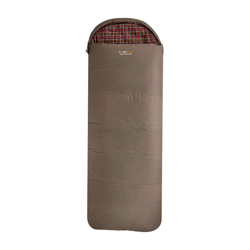 Cotton Canvas Jumbo Hooded -7°C Sleeping Bag