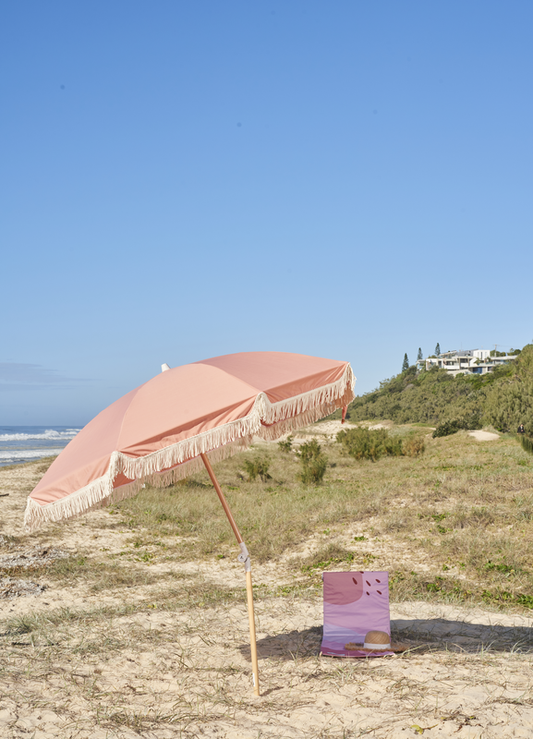 Beach Umbrella - Cable Beach Pink