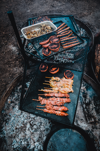 Campfire Cooking Grill Combo