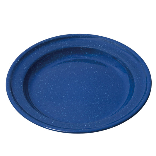 27cm Enamel Flat Plate - Navy