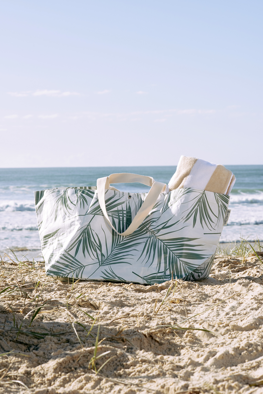 Beach Tote - Palm Cove Green